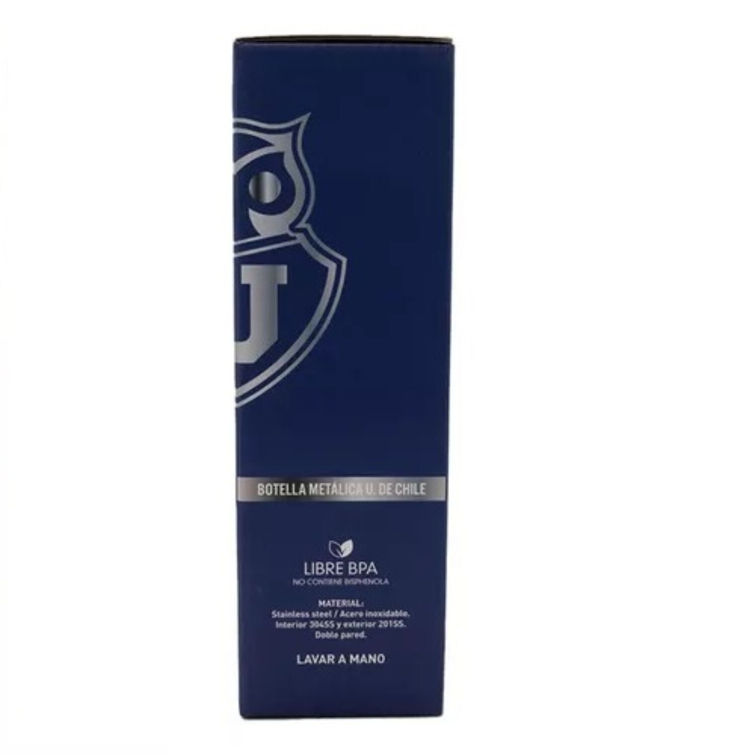 Botella Metalica Universidad De Chile 600ml Keep Color Azul image number 4.0