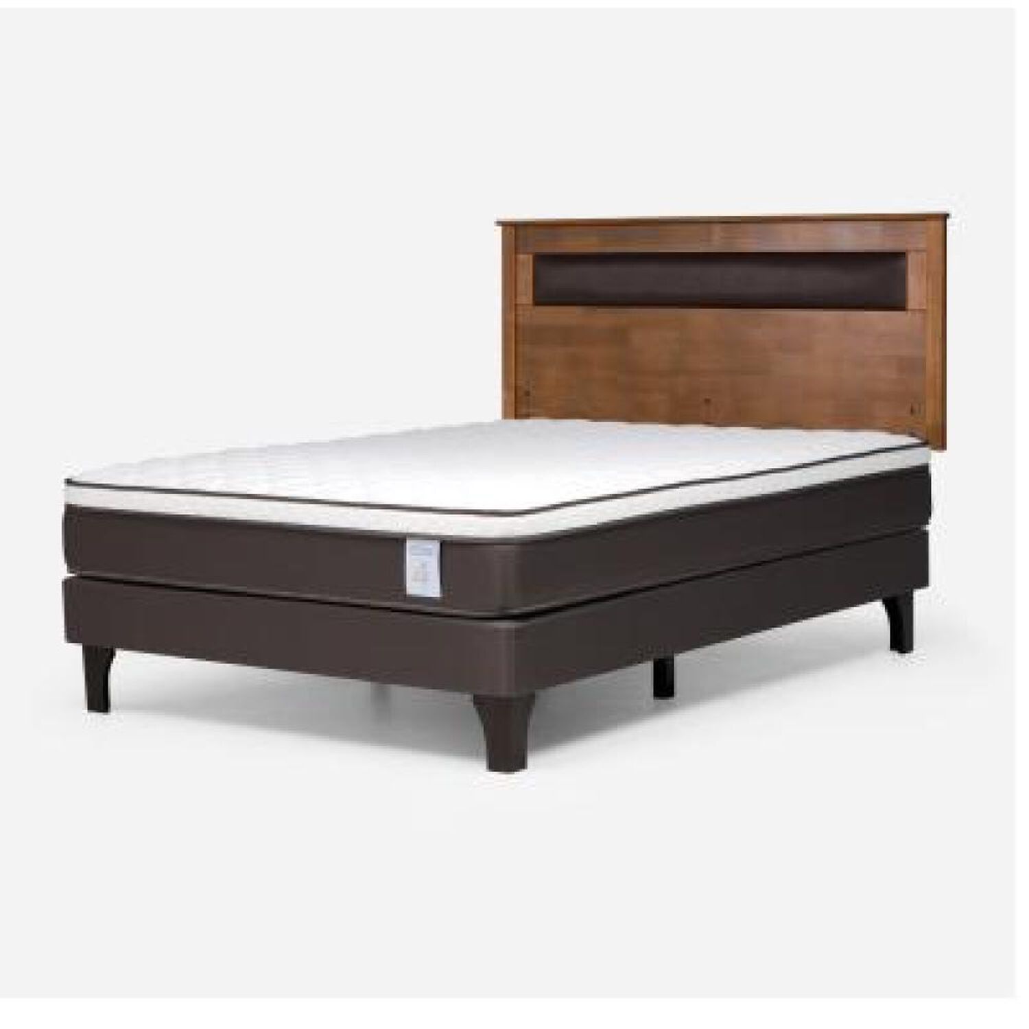 Cama Europea Rosen New Style 4 Plus / Full / Base Normal + Respaldo image number 7.0