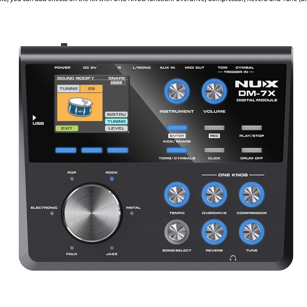 Batería Electrónica Dm-7x Nux image number 3.0