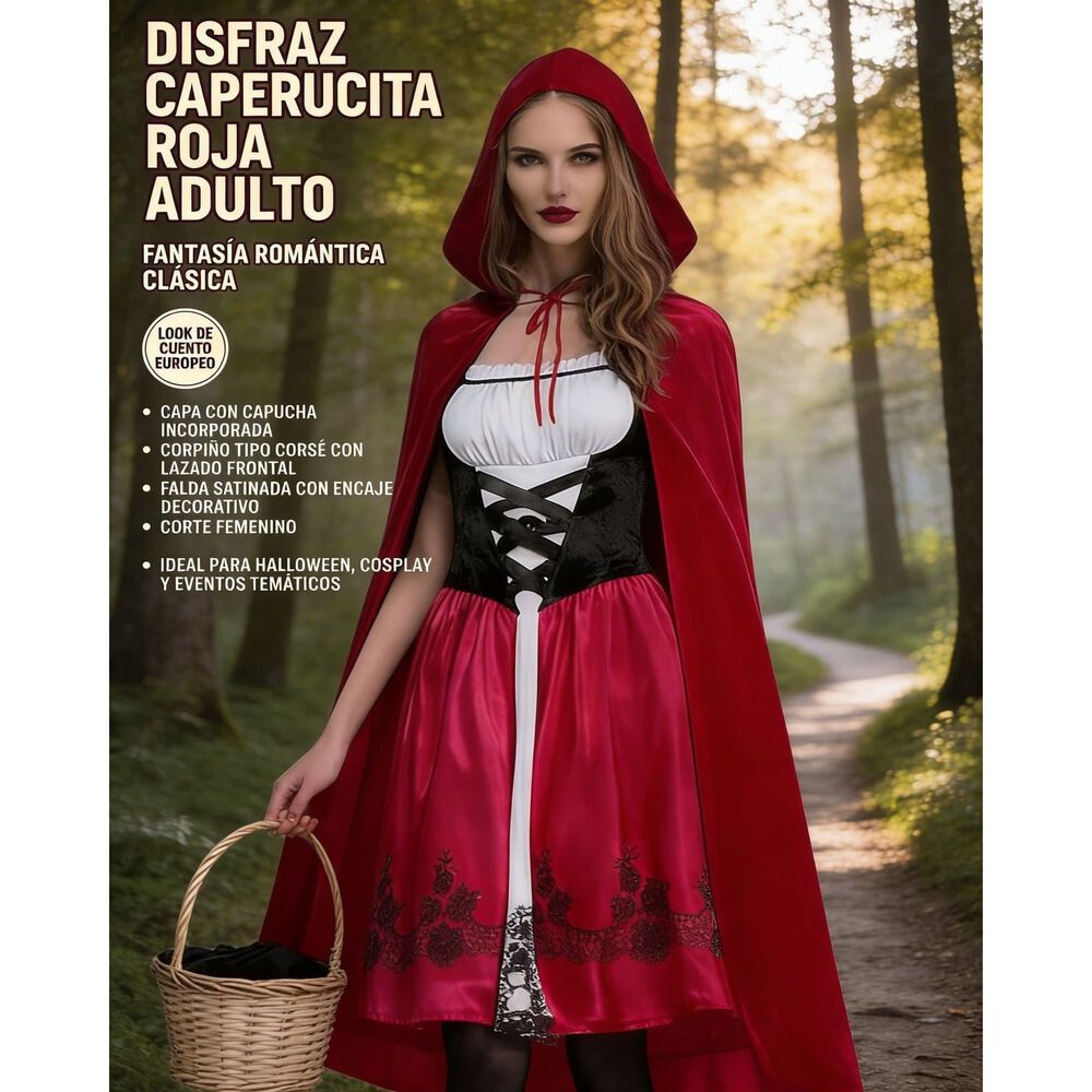 Disfraz Infantil Caperucita Roja Completo image number 13.0