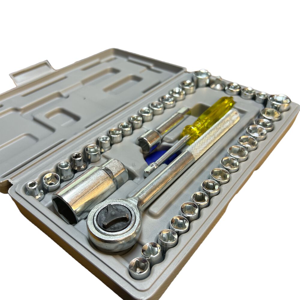 Kit De Herramientas 40 Piezas Completo Full Accesorios image number 1.0