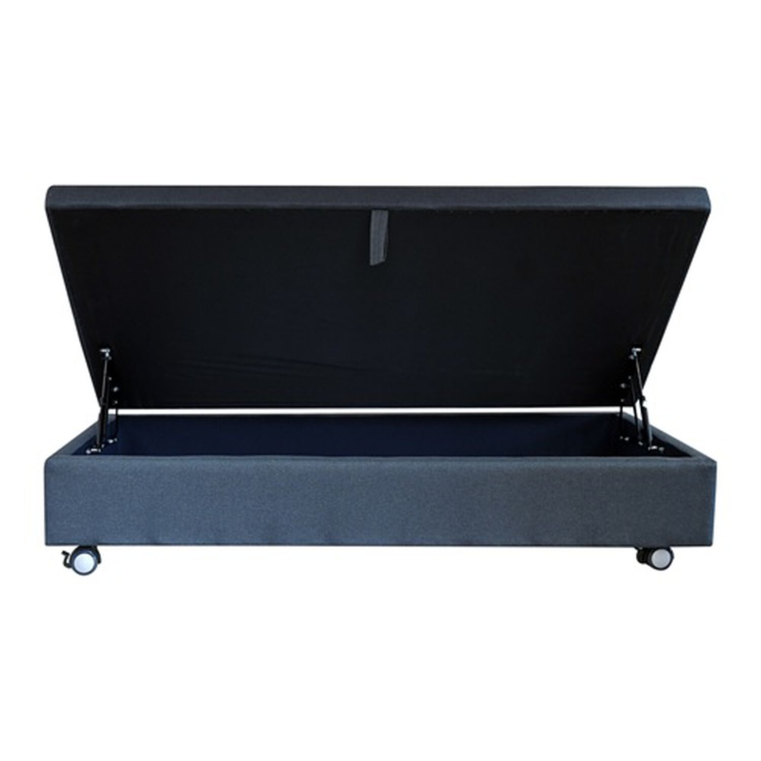 Base De Cama Baul Gris 1.5 Plaza Largo 190 Cm Con Rueda Logo image number 2.0