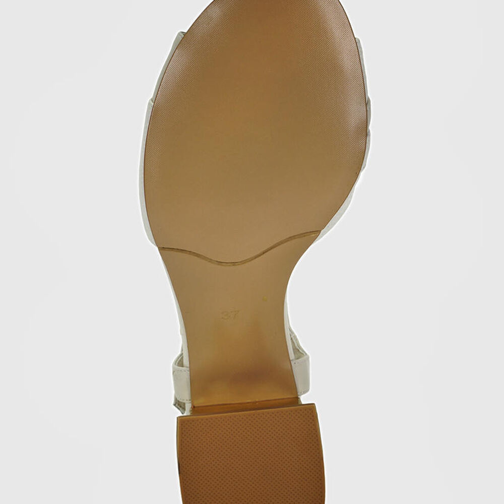 Sandalia Cuero Maur Crema image number 5.0