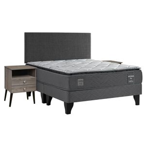 Cama Europea Celta Mediterr&aacute;neo / King / Base Dividida + Set De Maderas