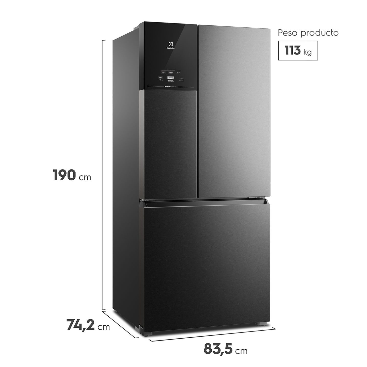 Refrigerador 590l No Frost 3 Puertas Inverter Autosense Im8b image number 2.0