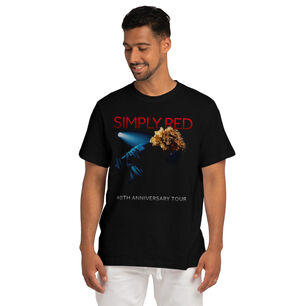 Polera Estampada 3d Simply Red 2025 Tour 40th Anniversary
