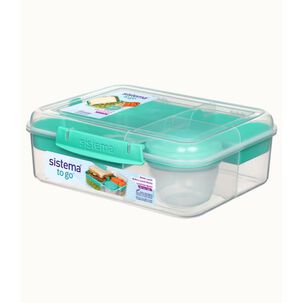 Sistema To Go - Herm&eacute;tico Bento 1.65l Con Pote Para Yogurt