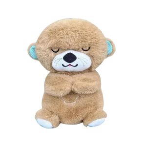 Nutria Peluche Relajante Luz Musical Juguete Respiraci&oacute;n