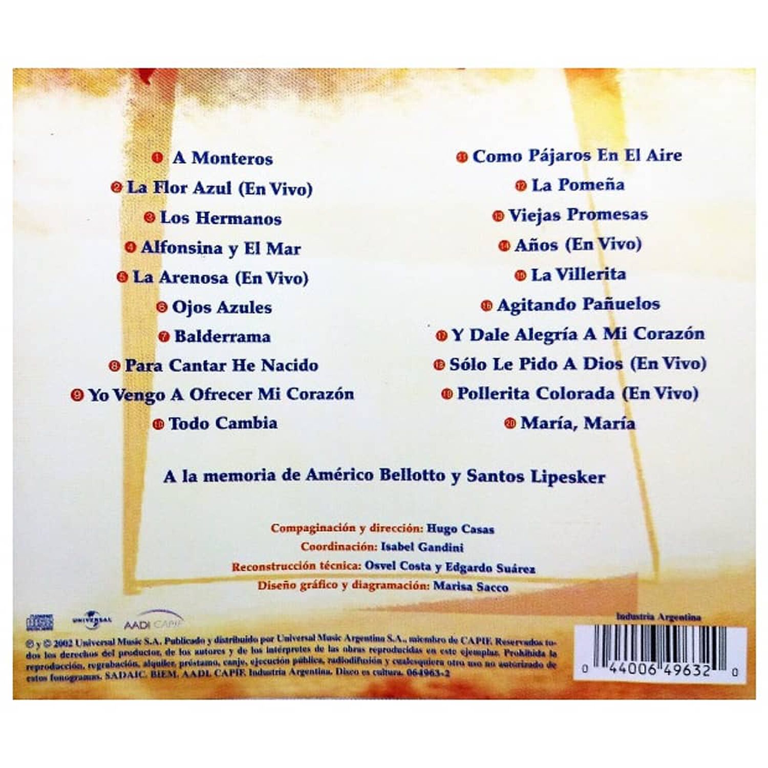 Mercedes Sosa - La Historia | Cd image number 1.0