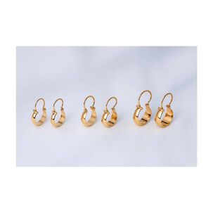 Aros Argollas Bote 27mm No4 Oro 18k Nacional