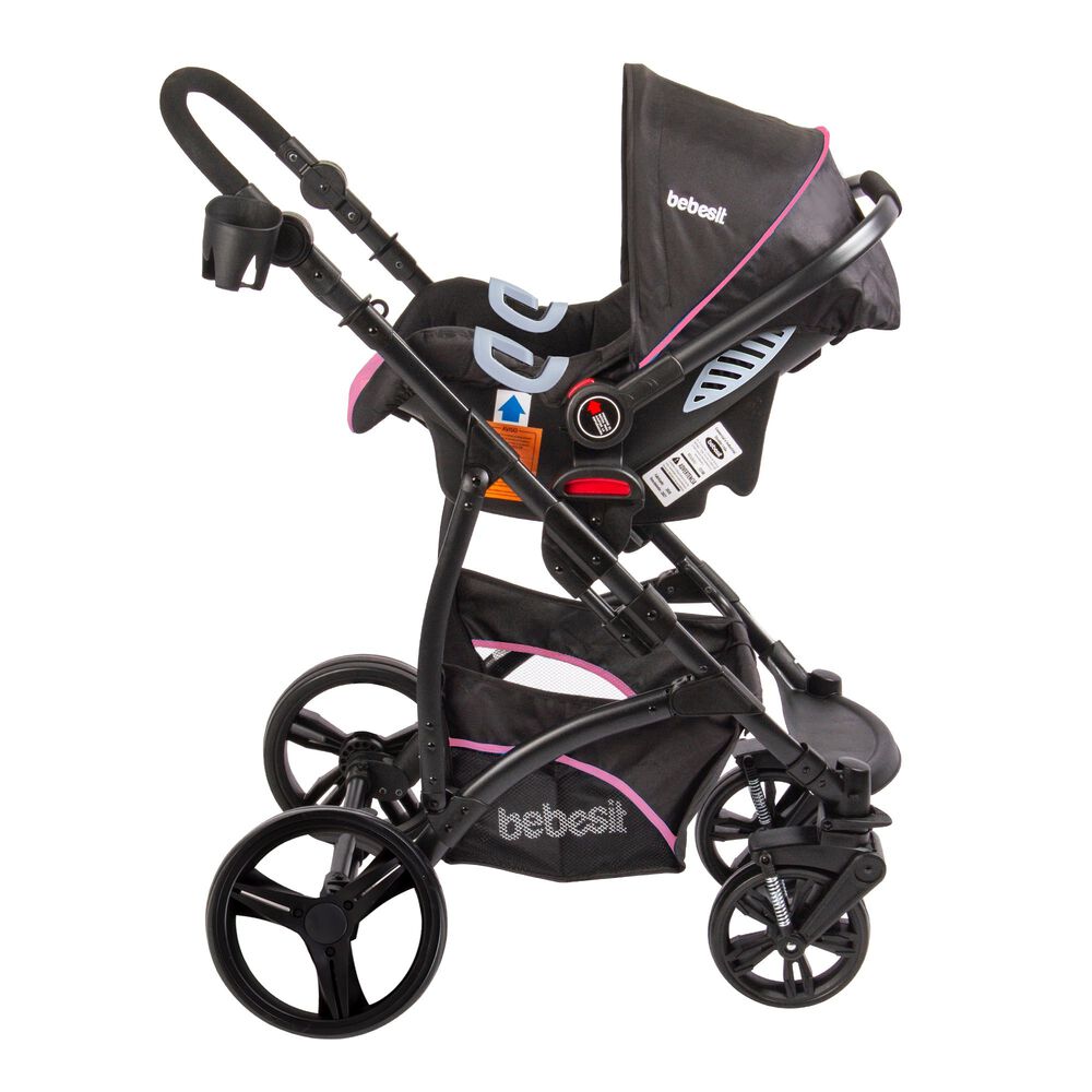Coche Cuna Travel System Explorer Rosado image number 3.0