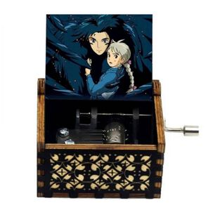 Caja Musical El Castillo Ambulante Negra