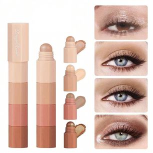 Sombra De Ojos Lapiz Perlado Cremoso Maquillaje 4 Tonos