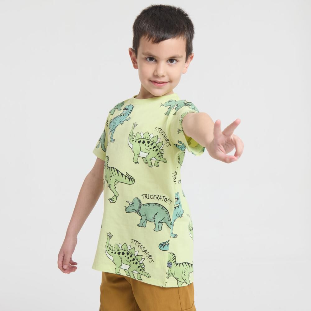 Polera Manga Corta Cuello Redondo Niño Topsis image number 2.0