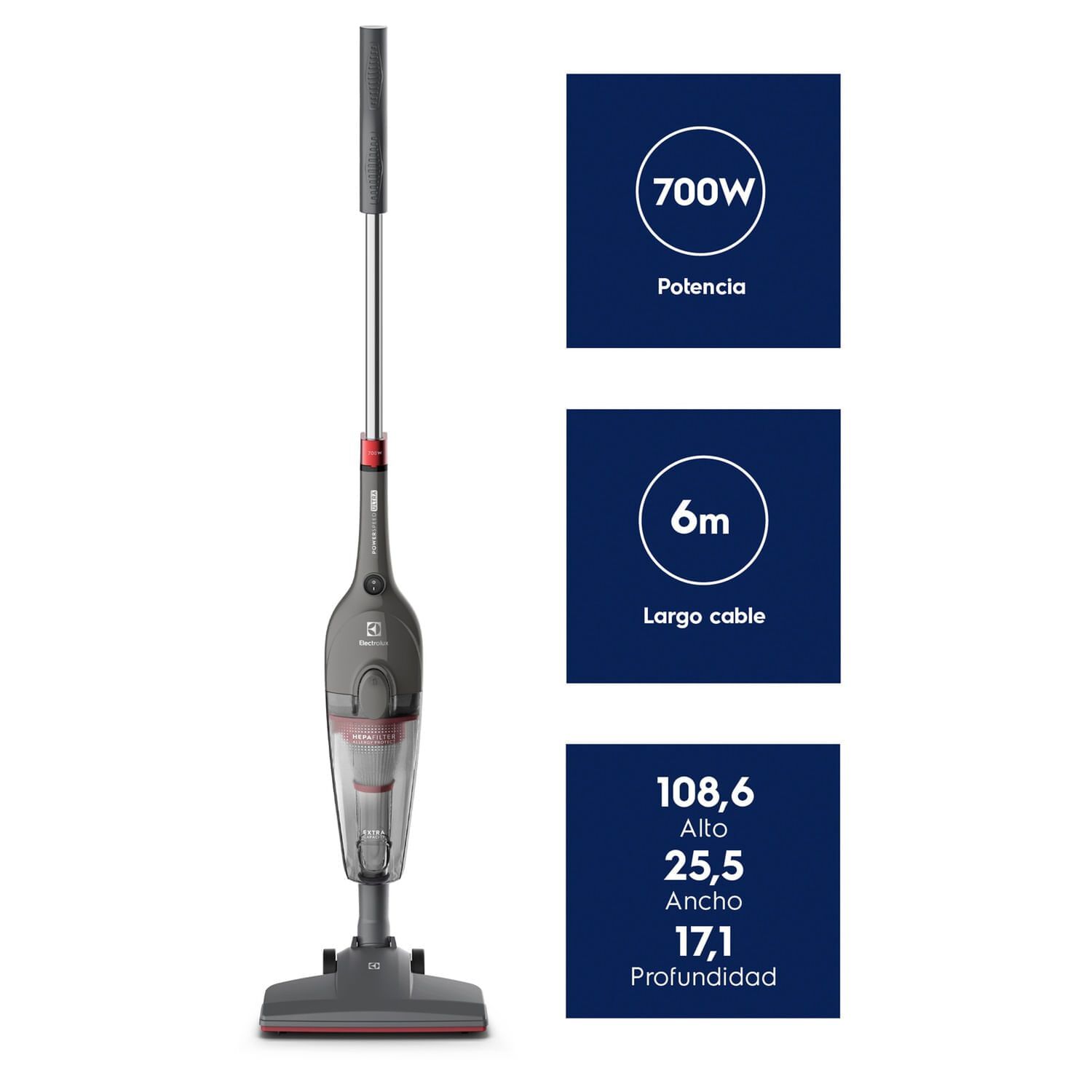 Aspiradora Vertical Con Cable Power Speed Ultra Stk15 Electrolux image number 1.0