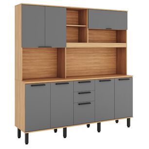 Mueble De Cocina Roca Kit De Cocina Castaña Modular / 8 Puertas / 3 Cajones