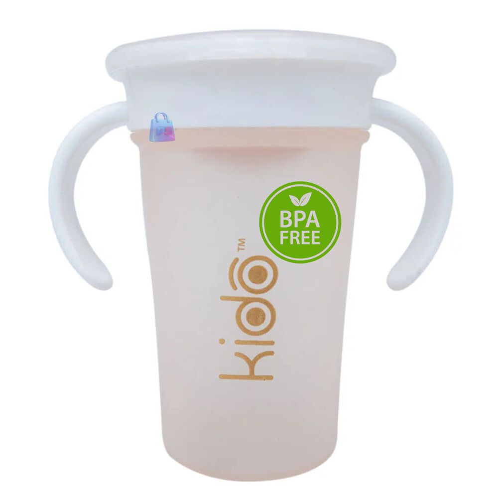Vaso 360 Antiderrame Kido 280ml Con Asas Beb&eacute; Colores - Ps image number 3.0