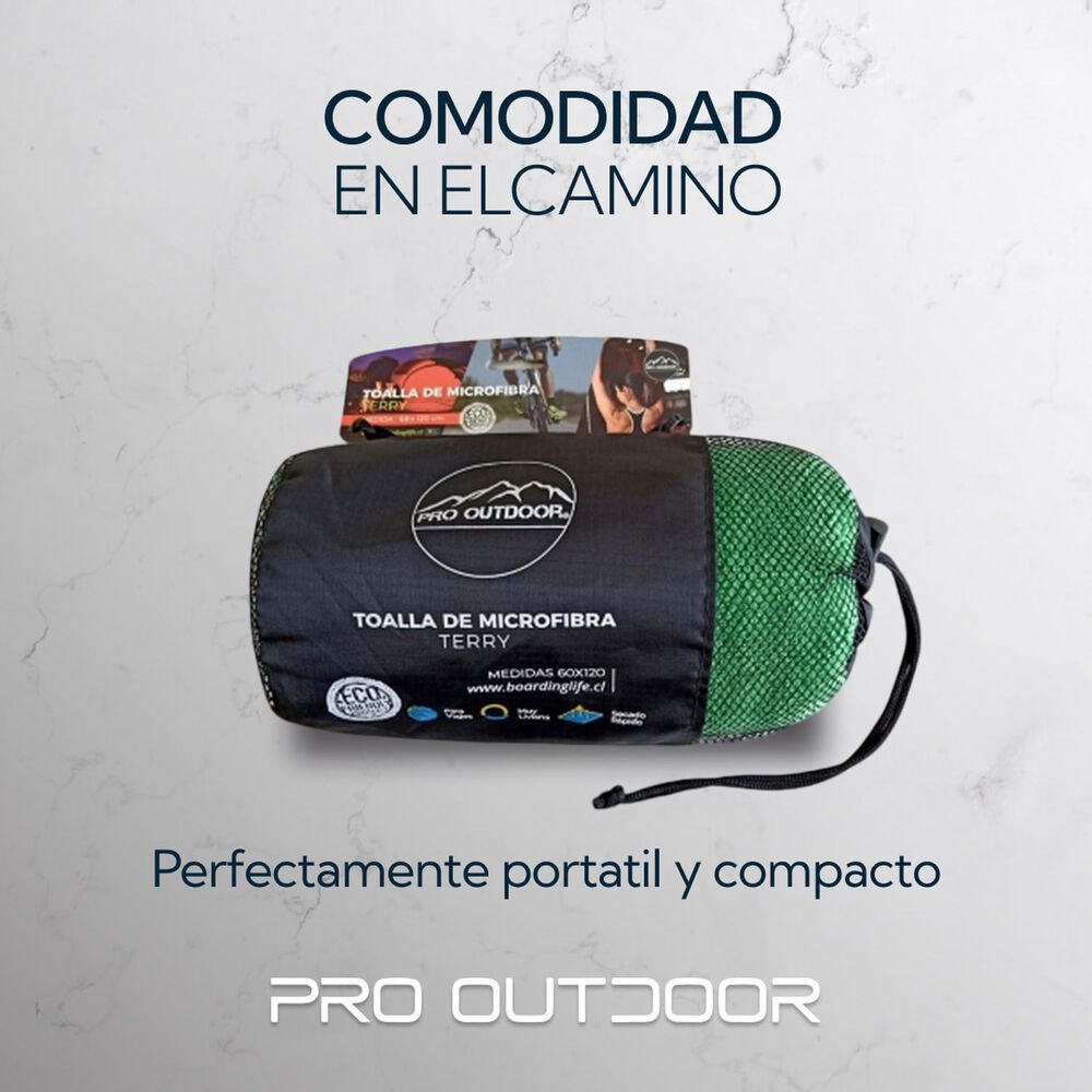 Pack 2 Toallas Microfibra Terry Verde image number 5.0