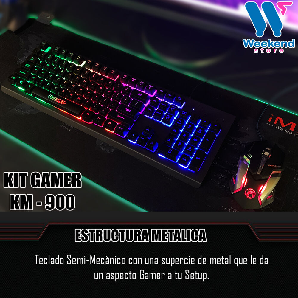 Kit Gamer Premium Teclado + Mouse Gamer Imice Km-900 Rgb image number 2.0