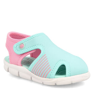Sandalia Ni&ntilde;o Bubblegummers Bentley Celeste-rosado
