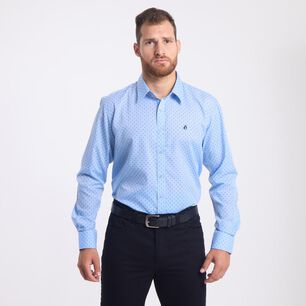Camisa Estampada Regular Manga Larga Hombre Herald