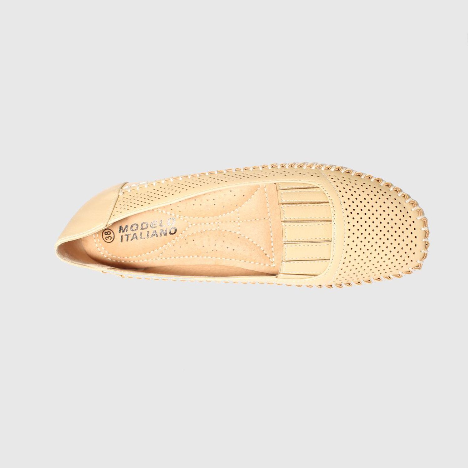 Mocas&iacute;n Beige Modelo Italiano Art. 5ask64239beige image number 4.0