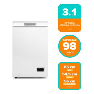 Congelador Freezer Horizontal Dual 98l Inverter Fr&iacute;o Directo M100di