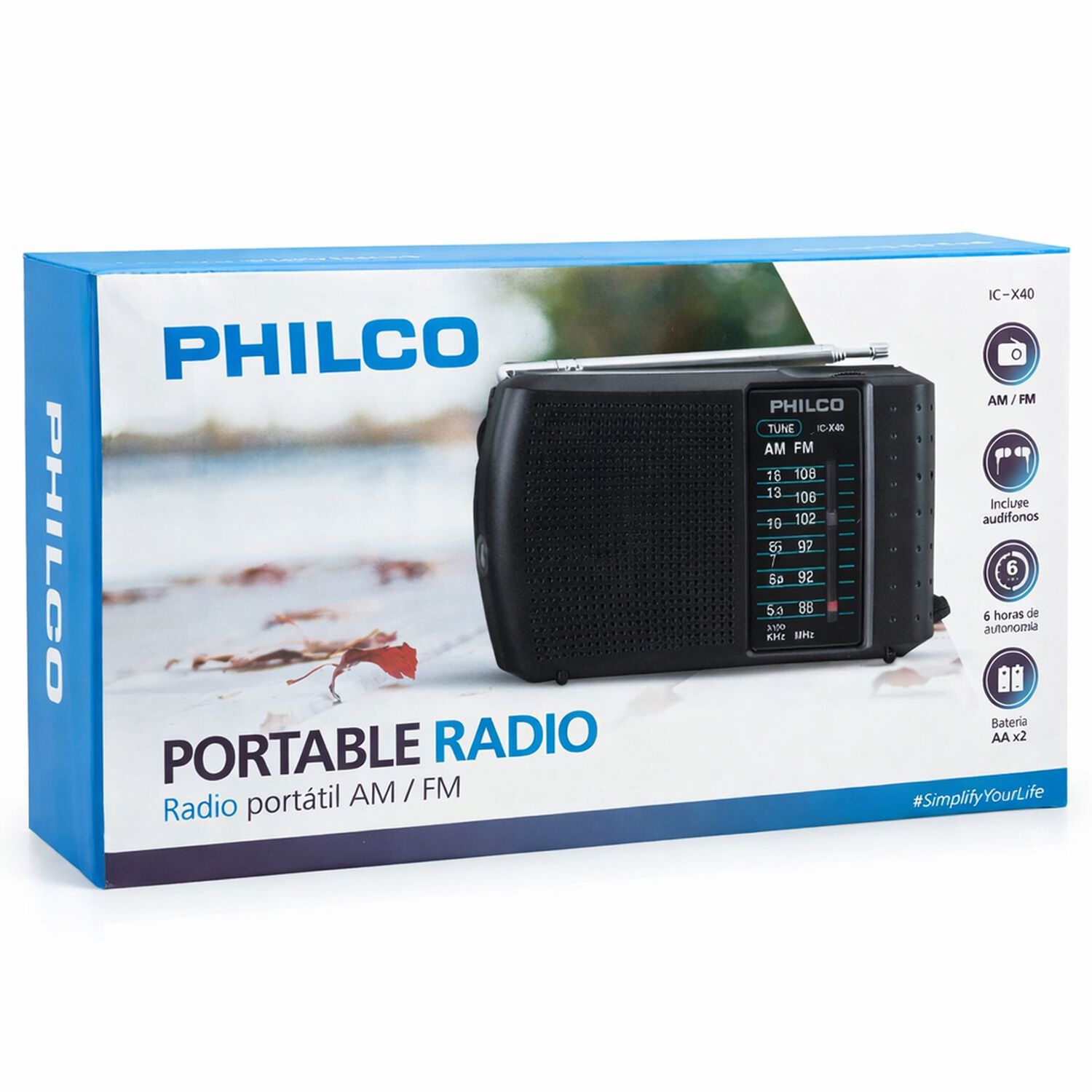 Radio Port&aacute;til Philco Ic-x40 Am/fm Cl&aacute;sica Compacta image number 6.0