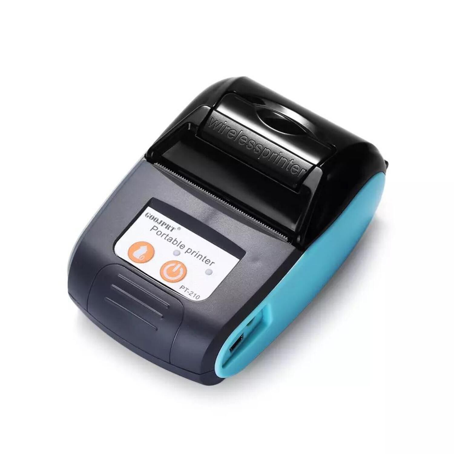 Impresora Portatil Pt-210 Bluetooth Celeste image number 0.0