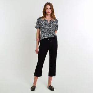 Polera Manga Corta Cuello Redondo Mujer Lesage