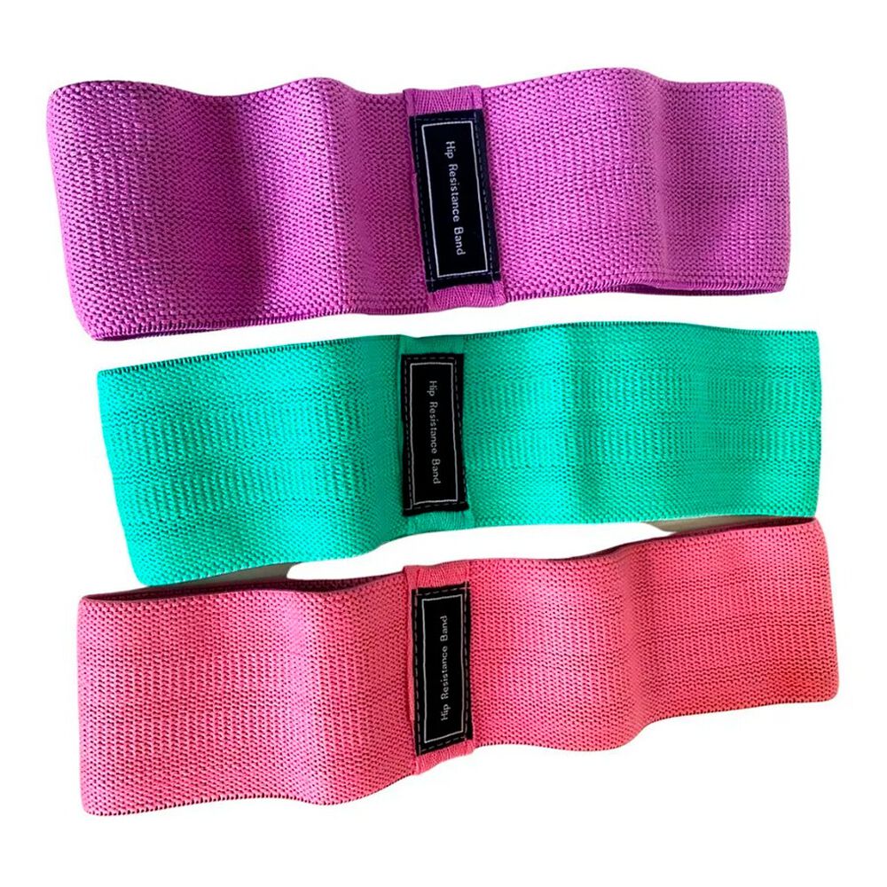 Set 3 Bandas De Resistencia El&aacute;sticas Para Piernas Y Gl&uacute;teos image number 2.0