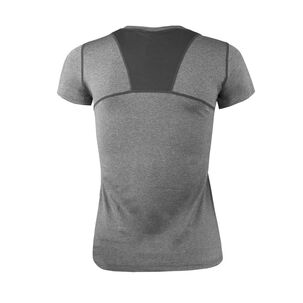 Polera Dry Fit Manga Corta Panel Malla Espalda Cape Mujer