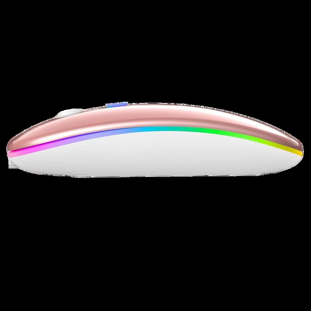 Mouse Dual Inalámbrico Rosado Recargable Bluetooth + Usb 2g image number 5.0