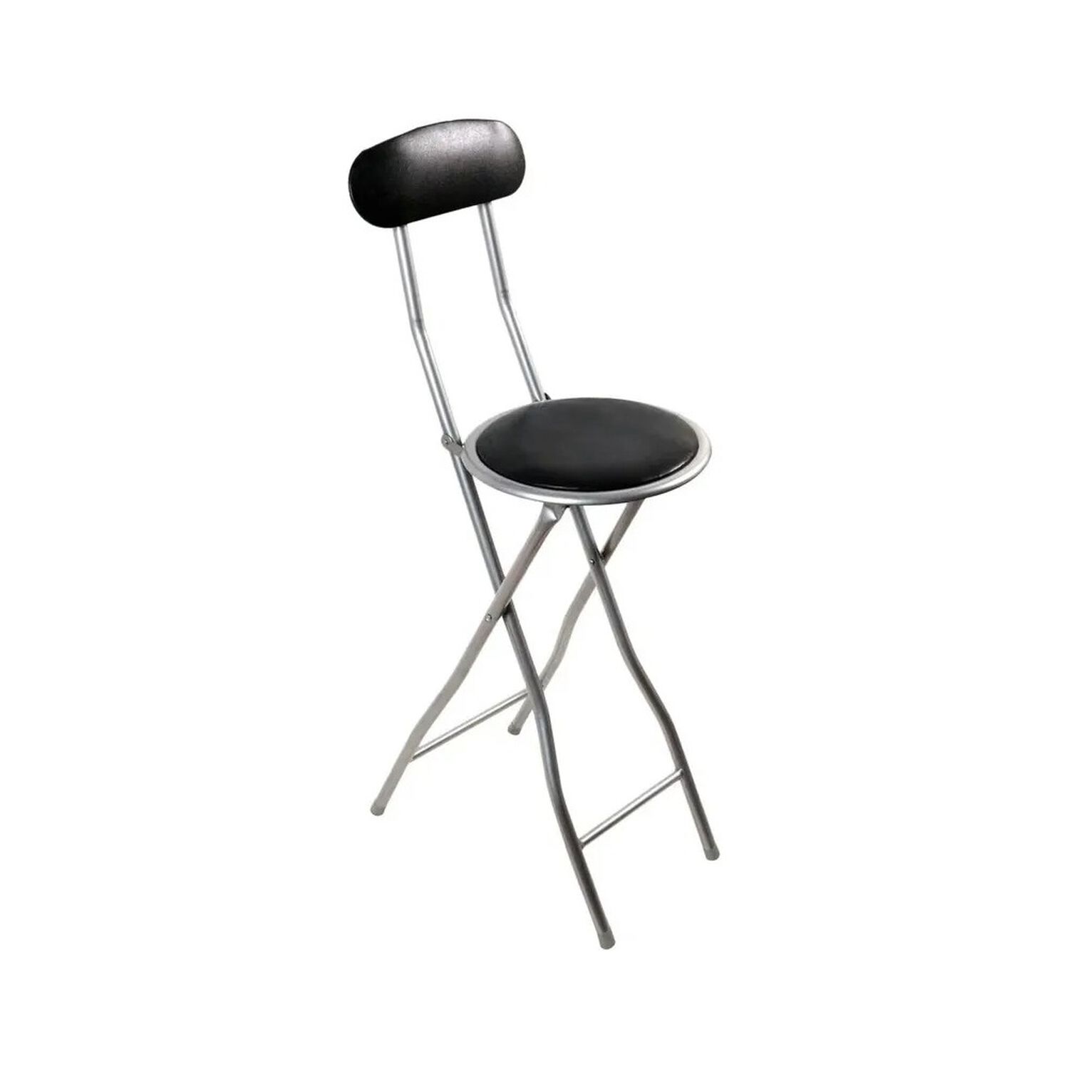 Silla Plegable Port&aacute;til Con Respaldo Multiuso Negro Y Gris image number 2.0