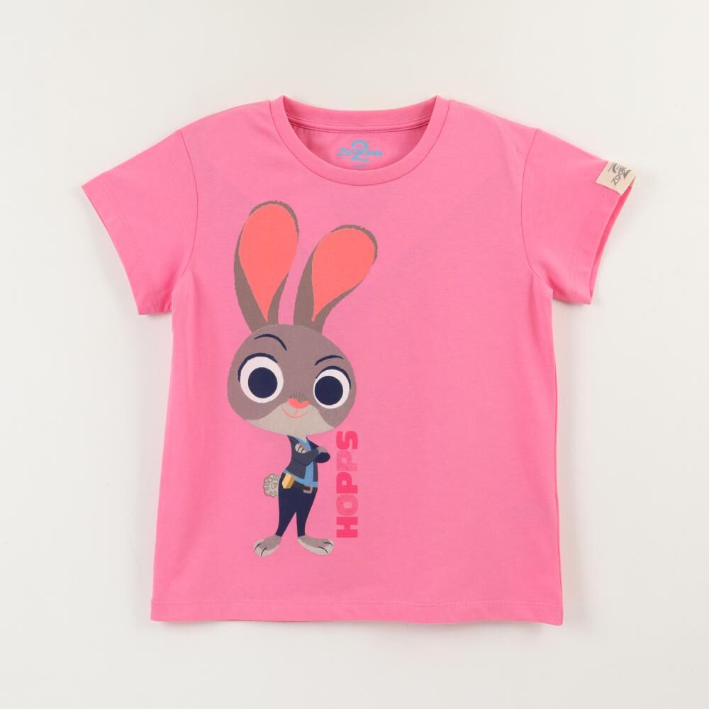 Polera Manga Corta Ni&ntilde;a Hopps Zootopia image number 0.0