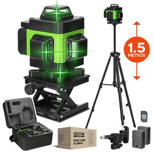 Nivel L&aacute;ser 16 L&iacute;neas Colton Auto + 2 Bater&iacute;as + Tr&iacute;pode