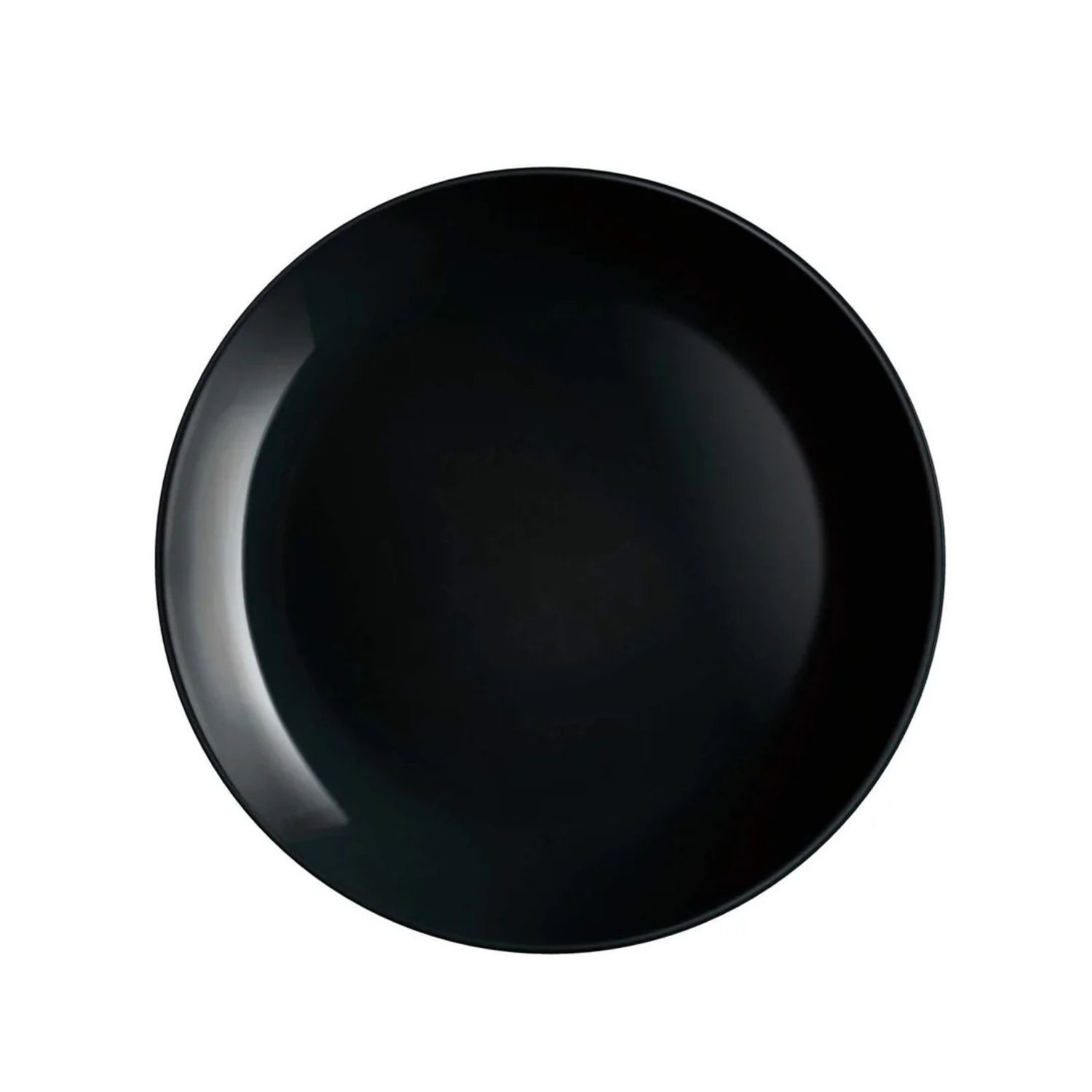 Plato Llano Diwali Noir 25cm Vidrio Templado Luminarc Plano image number 0.0