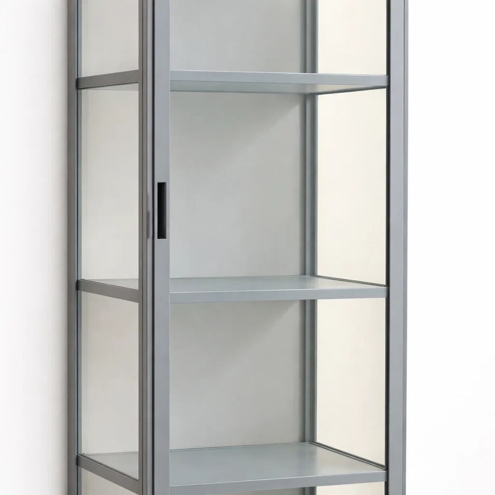 Vitrina Bambooline Estrecha Con Puertas Acr&iacute;licas 5 Niveles 42x33x161 image number 5.0