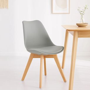 Silla Tulip Acolchada - Gris