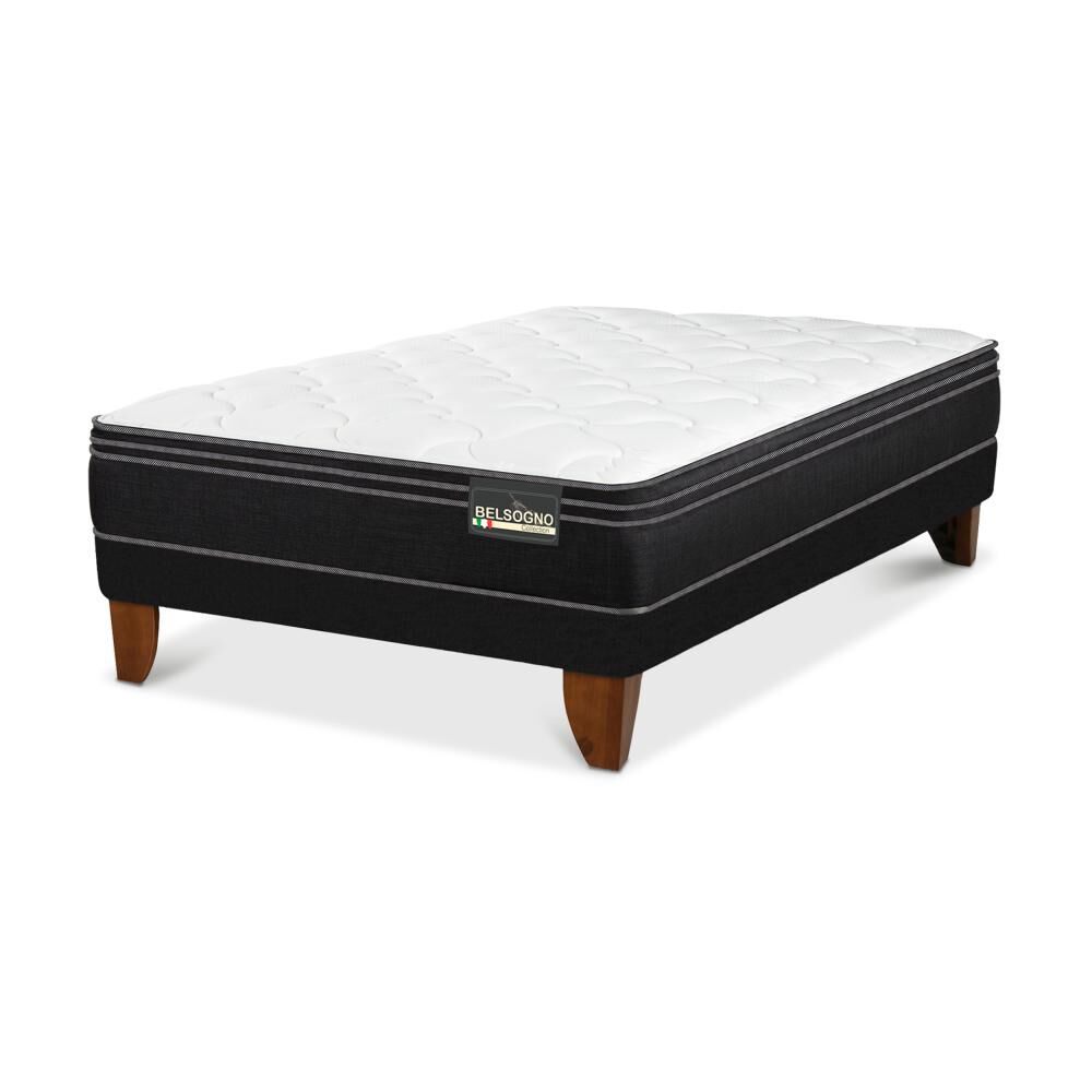 Cama Europea Belsogno Premium / 1.5 Plazas / Base Normal image number 1.0