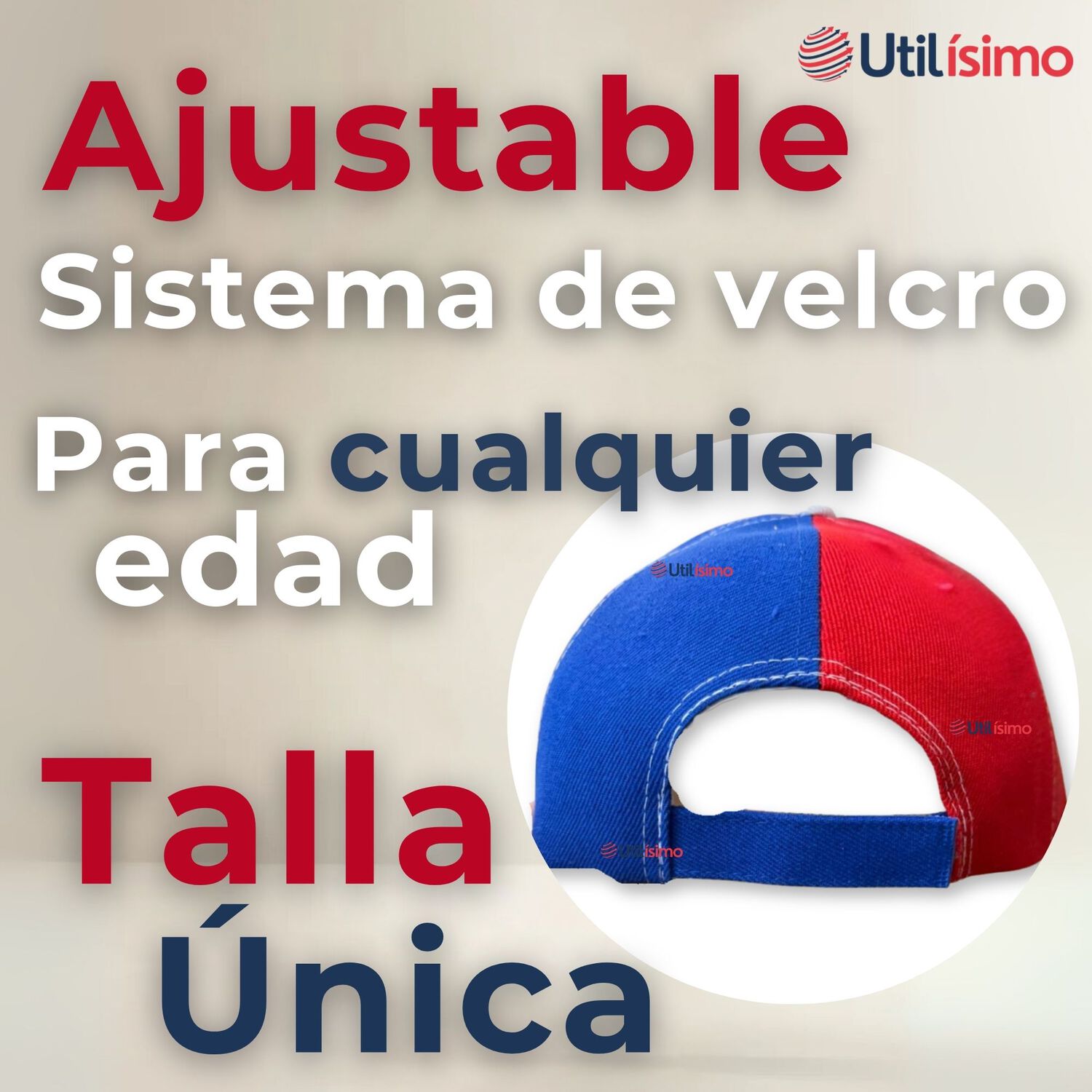 Gorro Jockey Talla &Uacute;nica Alta Calidad Poli&eacute;ster Estampado Chileno image number 3.0