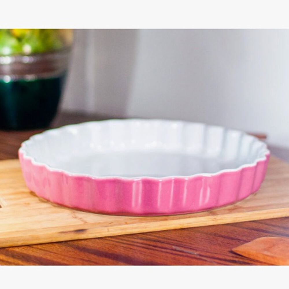 Fuente Ceramica P/horno Redonda Rosada image number 1.0