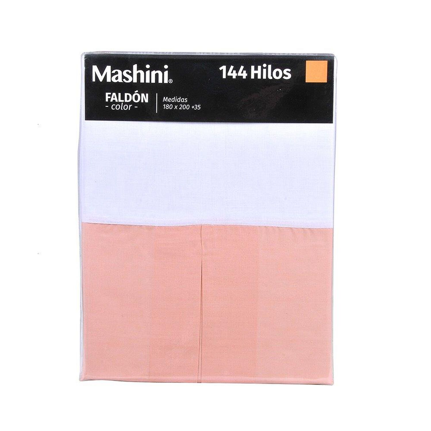 Faldon 144 Hilos Mashini 1.5 Plazas Coral image number 2.0