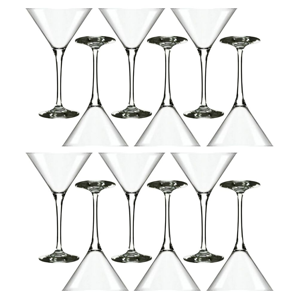 Set 12 Copas Martini Tragos Vidrio 250ml Nadir Transparente image number 0.0