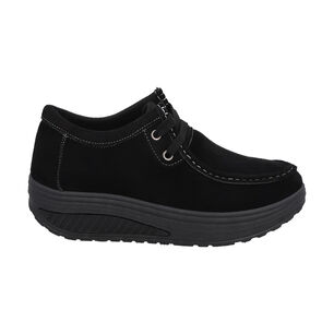 Mocas&iacute;n Mujer Negro Sole/cordones Police