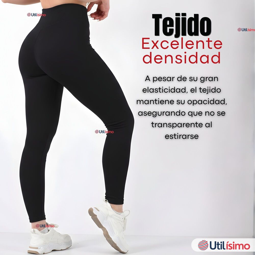 Panty Calza Lola Polar T&eacute;rmica Sin Costura Tiro Alto Elasticada Negra image number 9.0