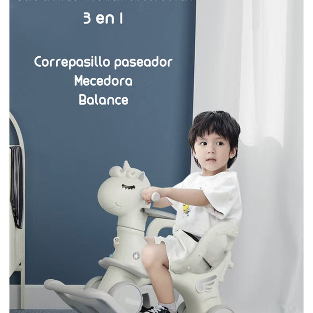 Correpasillo Andador Balance 3 En 1 Con Accesorios Rosado image number 2.0