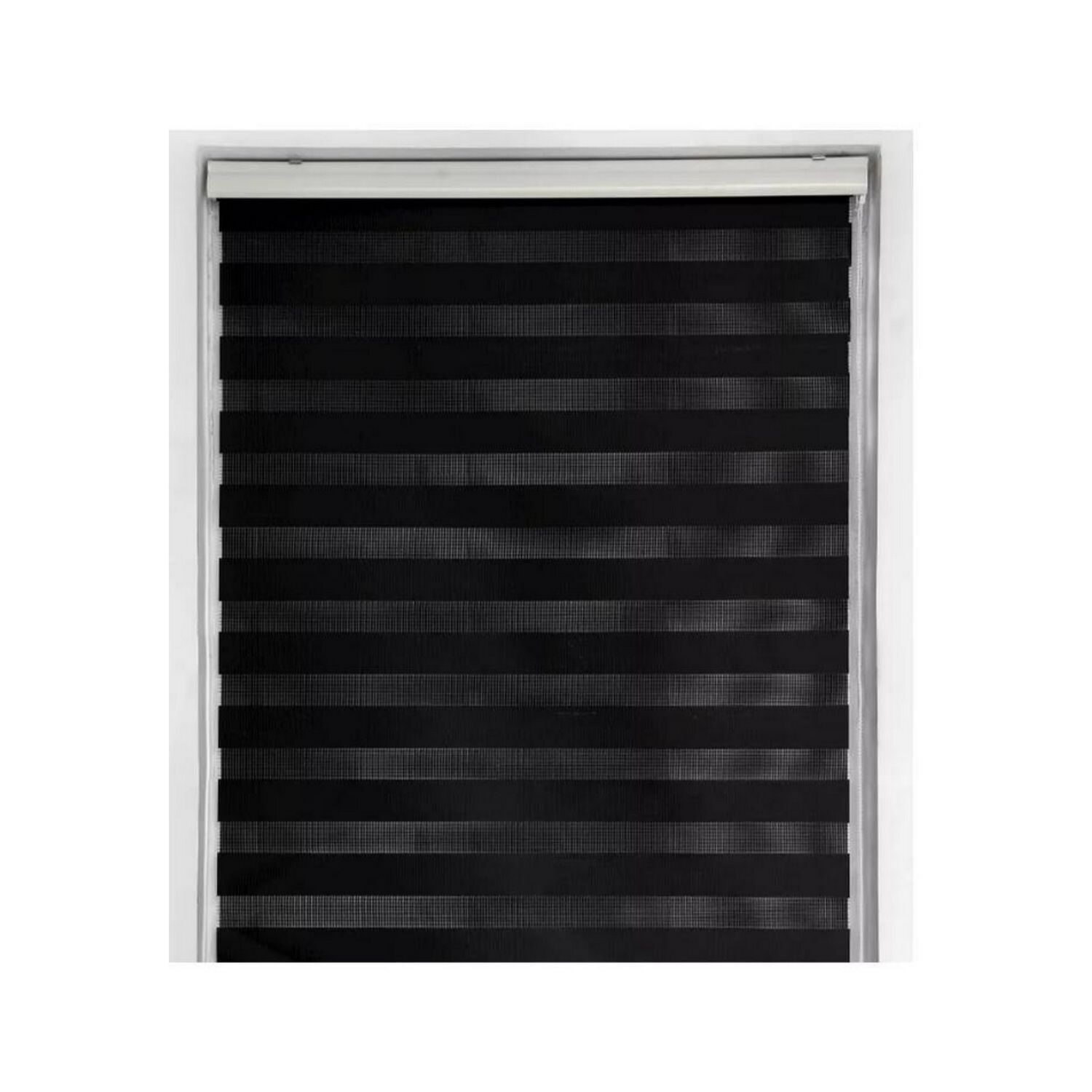 Cortina Roller D&uacute;o Zebra Negra 120x220 Cm image number 0.0
