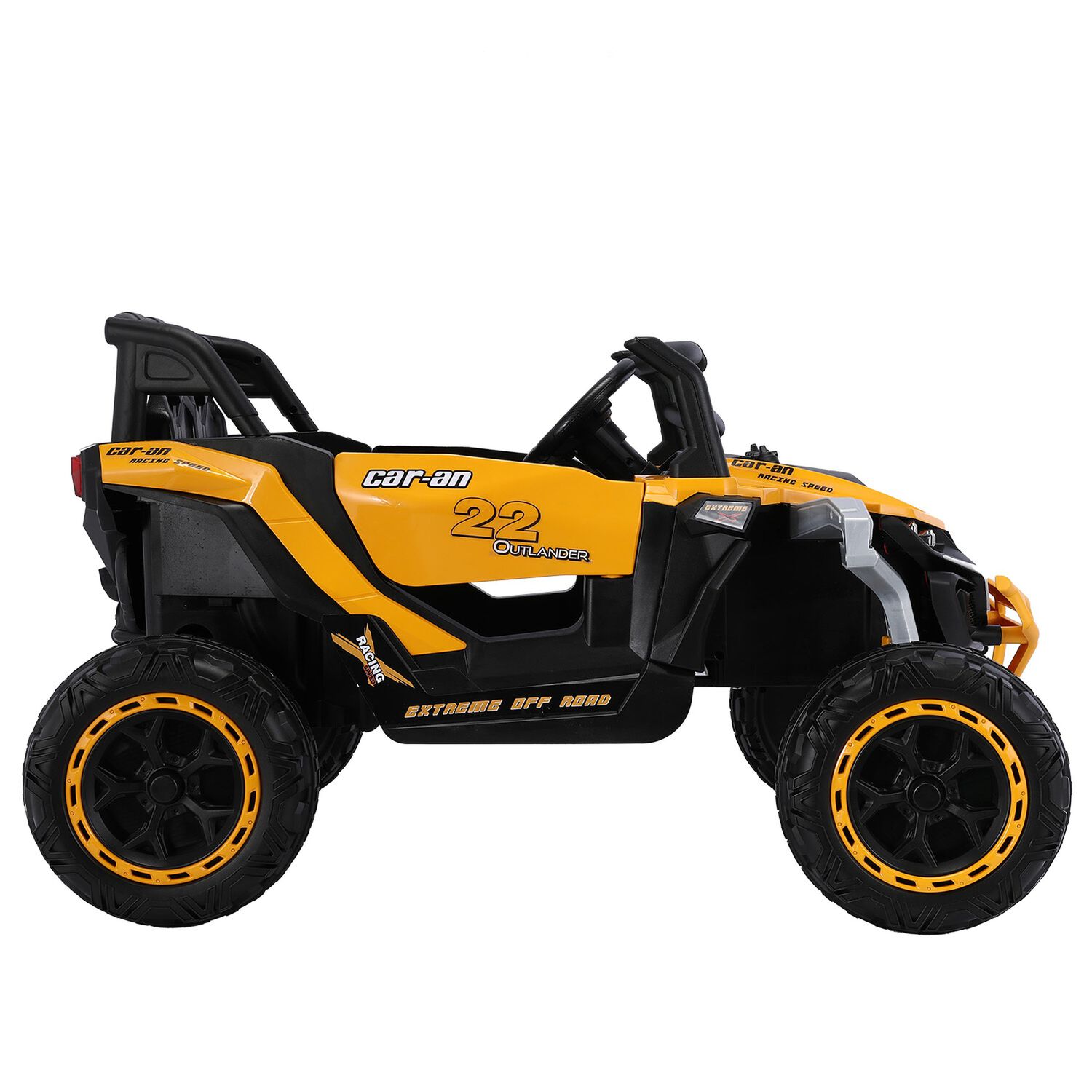 Auto A Bater&iacute;a Buggy 4x4 Adventure Infantil Naranjo image number 1.0