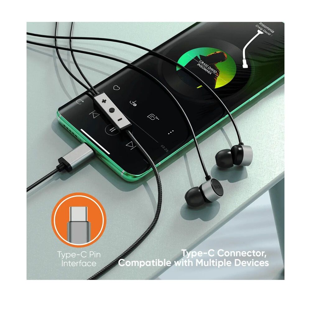 Aud&iacute;fonos Intrauditivo Y Micr&oacute;fono Con Cable Usb C Para Android Y Iphone image number 4.0
